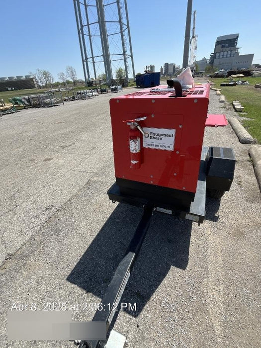 2023 Shindaiwa DGW400MDL Kubota D902 Engine, 23 HP, Dual Op Welder, Wire, Arc, Droop Stick, Tig, and CC Stick Functionality, Simulphase, 3 Phase and 1 Phase Gen Output, Single Axle NB Trlr, Slr Trckl Chrg 12V 12W, Fire Ext