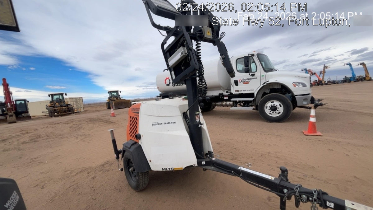 2024 Generac MLT2 Diesel, Flex Switch 120V Input, Powerzone Controller, 
(4) 320W LED Lights, 4kW Generator, 39.9 Gal Fuel Tank, 2" Ball, T3