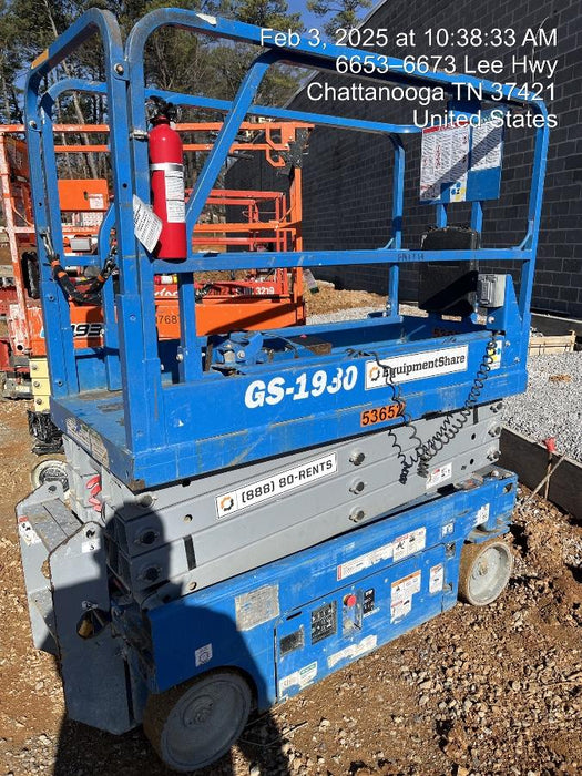 2019 Genie GS-1930 Fixed Rails with Chain Entry
