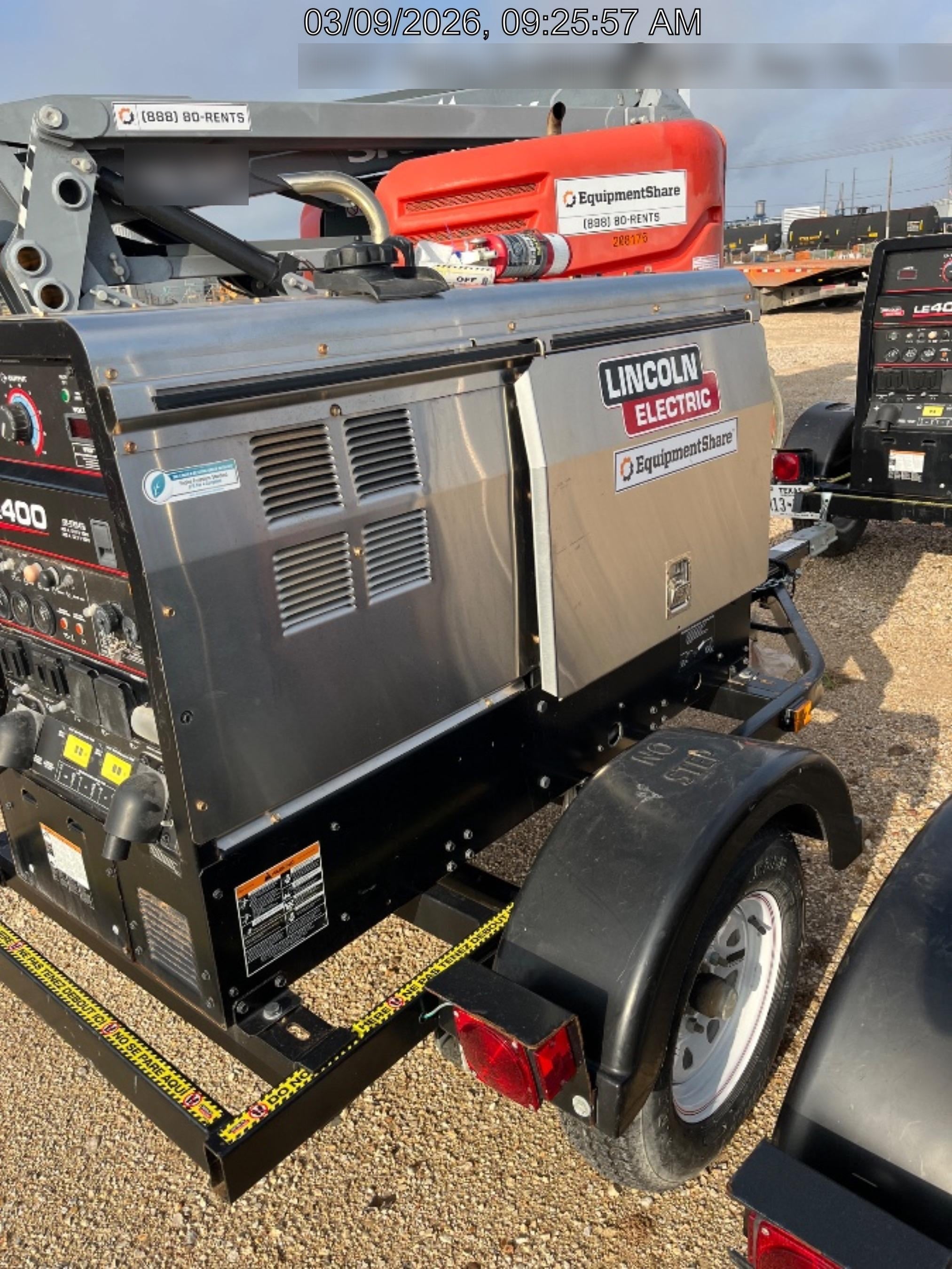 2025 Lincoln Electric LE400 Diesel, Kubota V1505, 22 HP, Trlr, Cable Rack, Light Kit, ES Decals, T3