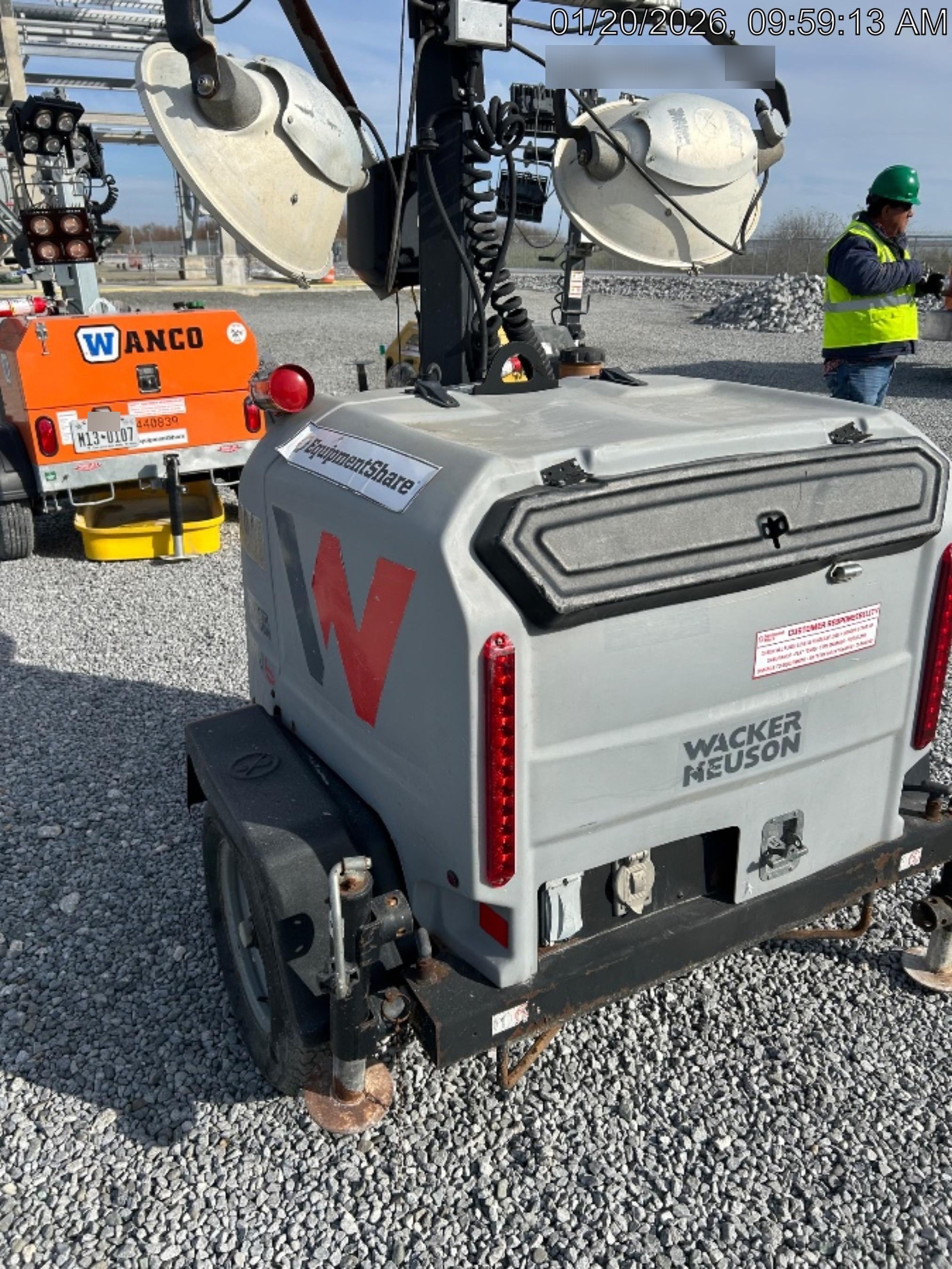 2019 Wacker Neuson LTV6K-MH Power mast, 1100W MH, Fuel Sensors, Wiring Harness