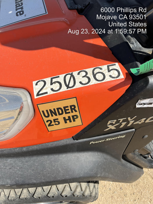 2022 KUBOTA RTV-X1140W-H (Canopy)