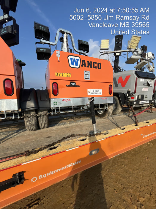 2023 Wanco WLTT-4MM4K Diesel, Deep Sea Controller, Shore Power Plug, Auto Start, (4) 350W LED Floodlights, 4kW Generator, 60 Gal Fuel Tank, 2" Ball, T3