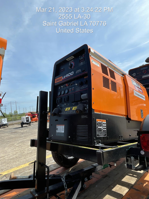 2022 Lincoln Electric LE400 Kubota V1505, Trlr, Cable Rack, Light Kit, ES Decals, T3