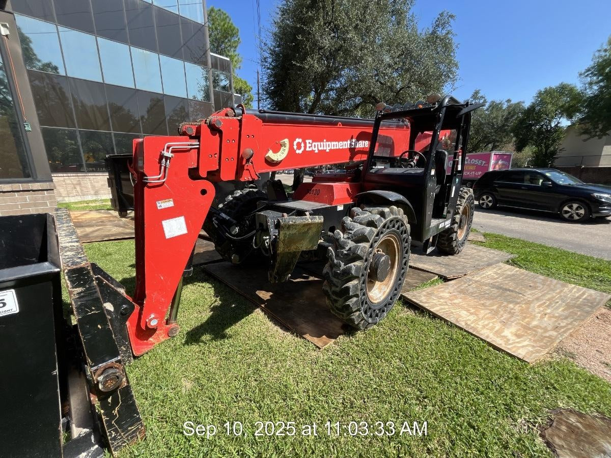 2019 Manitou MTA10055 Canopy, 120 HP, Solid Tires, Work Lights, Lift Hook, Auxiliary Hydraulics w/66" Carriage and 60" Forks