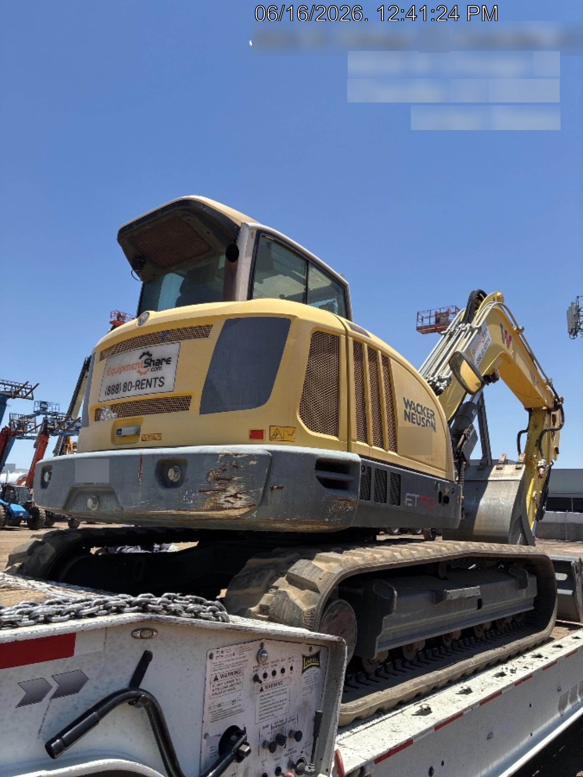 Wacker Neuson ET90 ET90 18K Excavator, Track, Cab, Bucket