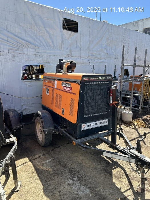 2021 Lincoln Electric Vantage 549X Ready Pak 3, ORANGE (includes trailer, cable rack, fender light kit)