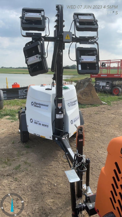 2023 Generac MLT2 Diesel, Flex Switch 120V Input, Powerzone Controller, (4) 320W LED Lights, 4kW Generator, 39.9 Gal Fuel Tank, 2" Ball, T3