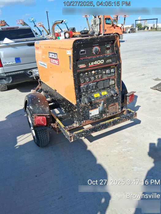 2022 Lincoln Electric LE400 Kubota V1505, Trlr, Cable Rack, Light Kit, ES Decals, T3