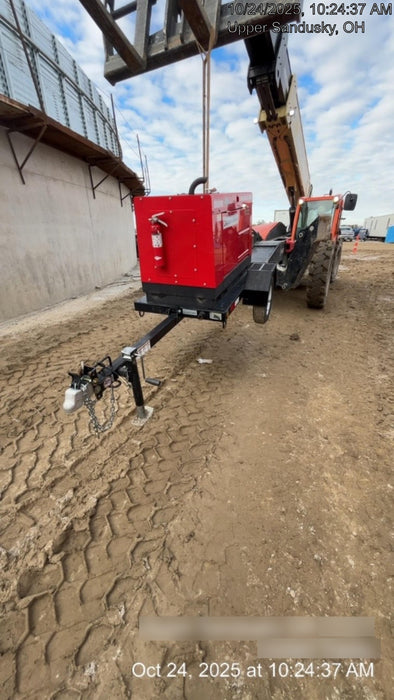 2023 Shindaiwa DGW400MDL Kubota D902 Engine, 23 HP, Dual Op Welder, Wire, Arc, Droop Stick, Tig, and CC Stick Functionality, Simulphase, 3 Phase and 1 Phase Gen Output, Single Axle NB Trlr, Slr Trckl Chrg 12V 12W, Fire Ext