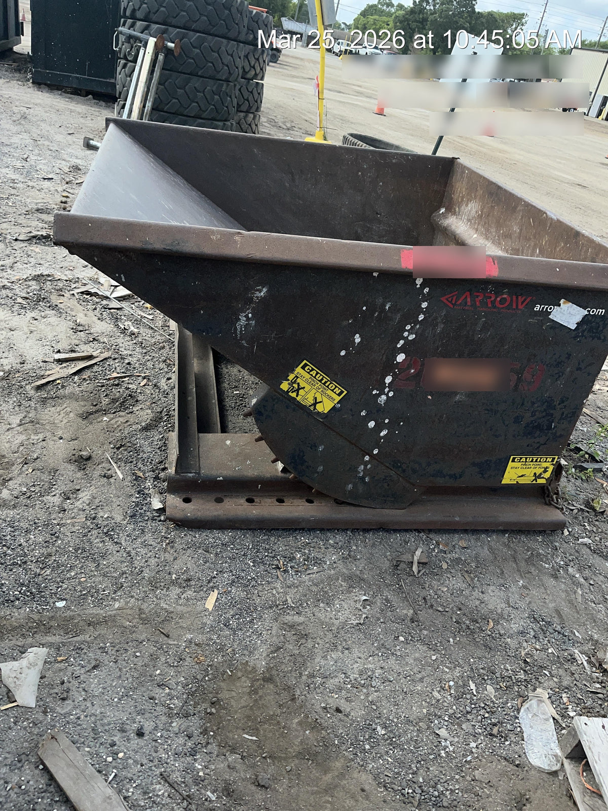2019 ARROW MATERIAL HANDLING Dump Hopper