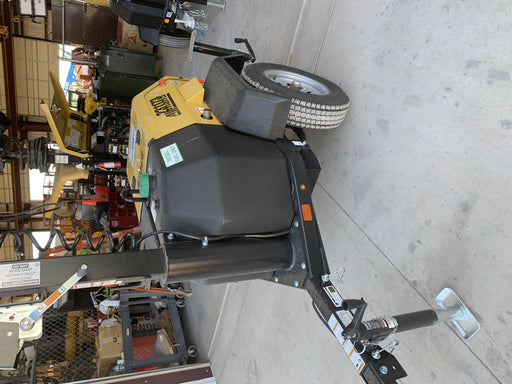 2022 Allmand NLV3GR (4) LED Light Fixture 350W, 23' Vertical Mast, 3kW Prime, Towable, Deep Sea L401, Leveling Jacks, Yanmar T4F 5.8hp