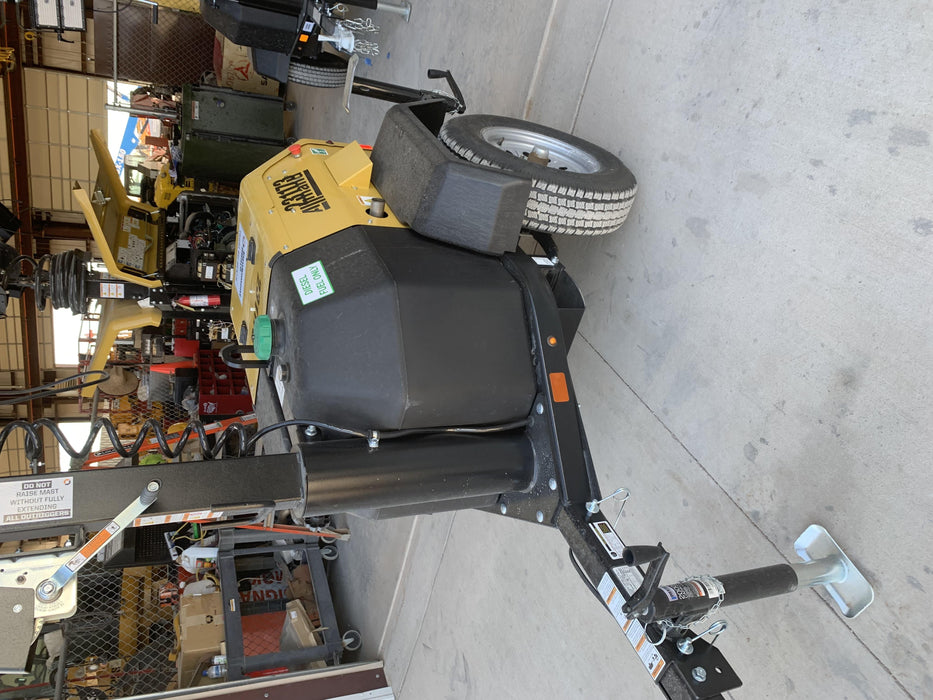 2022 Allmand NLV3GR (4) LED Light Fixture 350W, 23' Vertical Mast, 3kW Prime, Towable, Deep Sea L401, Leveling Jacks, Yanmar T4F 5.8hp