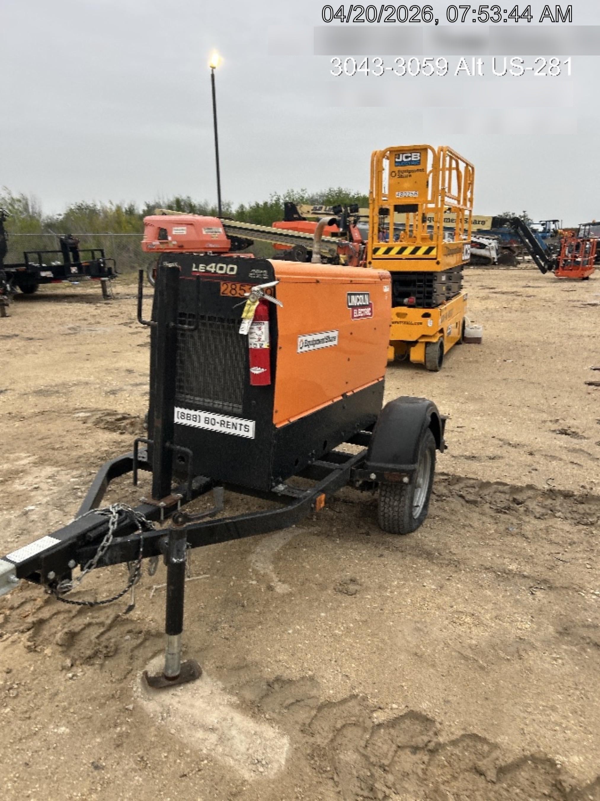 2022 Lincoln Electric LE400 Kubota V1505, Trlr, Cable Rack, Light Kit, ES Decals, T3