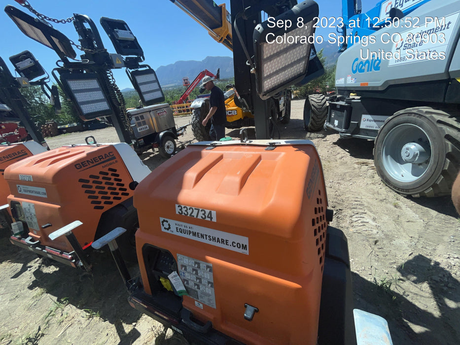 2023 Generac MLT2 Diesel, Flex Switch 120V Input, Powerzone Controller, (4) 320W LED Lights, 4kW Generator, 39.9 Gal Fuel Tank, 2" Ball, T3