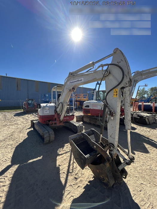 2019 Takeuchi TB260 Takeuchi TB260 Canopy w/Rubber Tracks, Auxiliary Hydraulics, Standard Blade, Manual QC, 12 / 18 / 24" Buckets, Hydraulic Thumb Installed