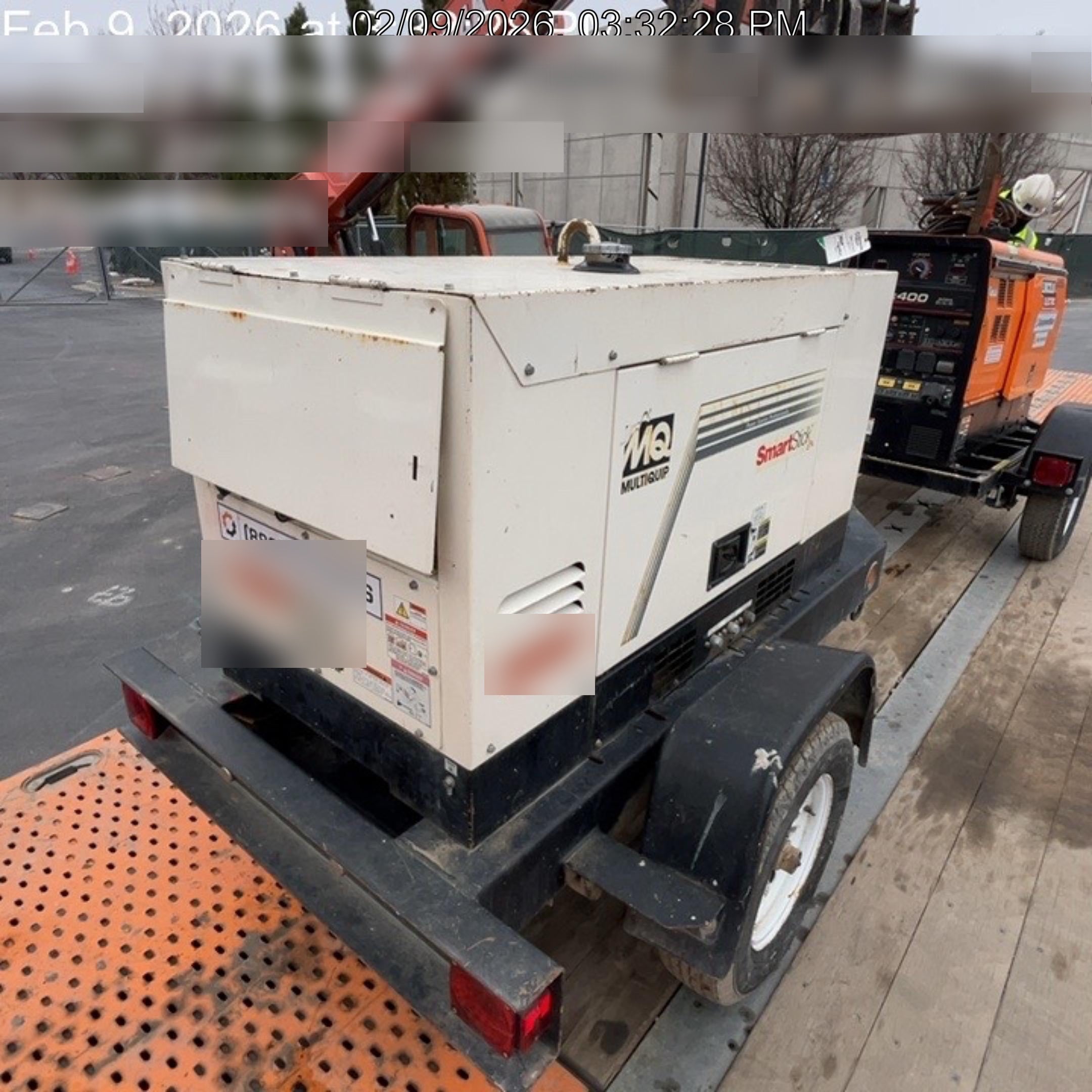2020 Multiquip DLW400ESA4 400 amp Welder, 14kW, 120/240V, T4F Kubota, Trailer
