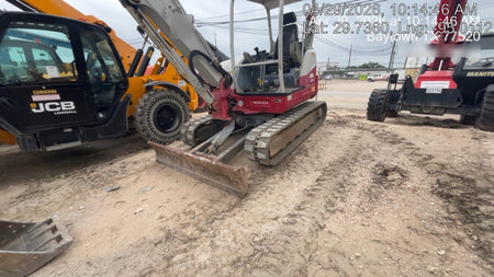 2019 Takeuchi TB260 Canopy, Standard Blade, Auxiliary hydraulics w/Manual QC, Hydraulic thumb, 12" ,18", 24" Bucket