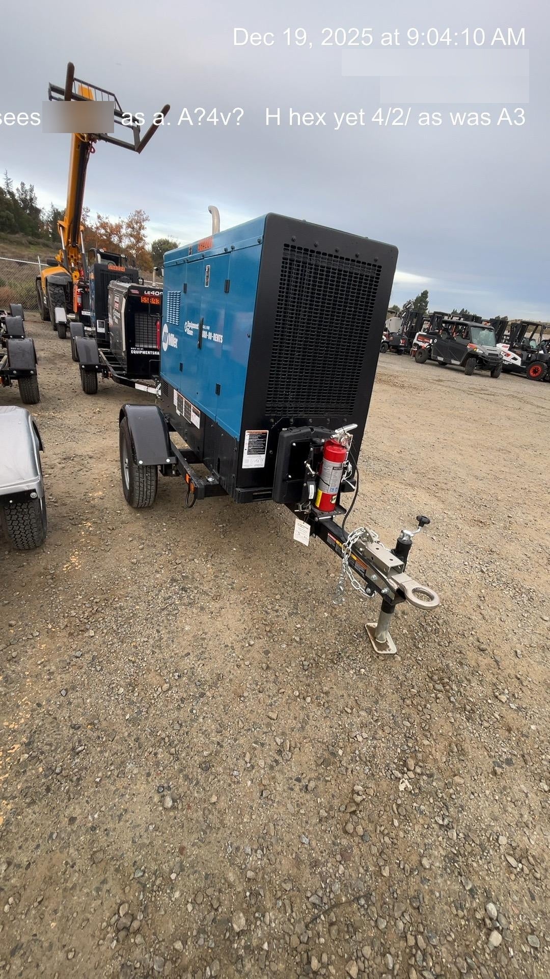 2025 MILLER ELECTRIC BIG BLUE 500