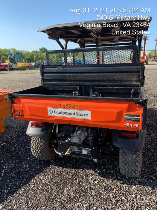 2021 Kubota RTV-X1140W-H Plastic Canopy, Windshield Acrylic Clear, LED Strobe Light, Wire Harness Kit, Back up Alarm