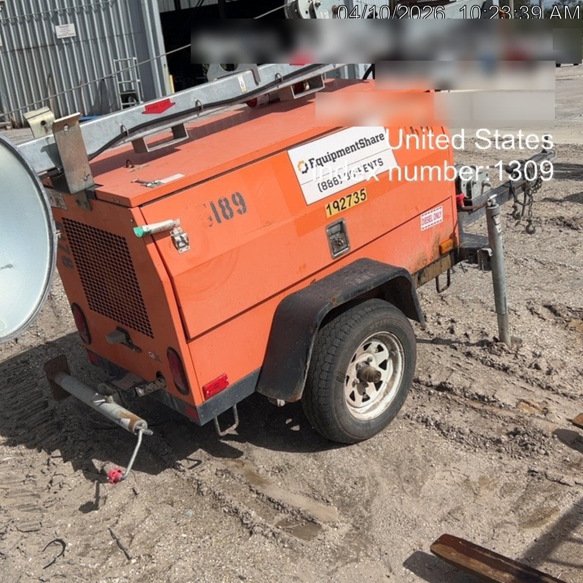 2017 Wanco WLT-4M PORTABLE LIGHT TOWER