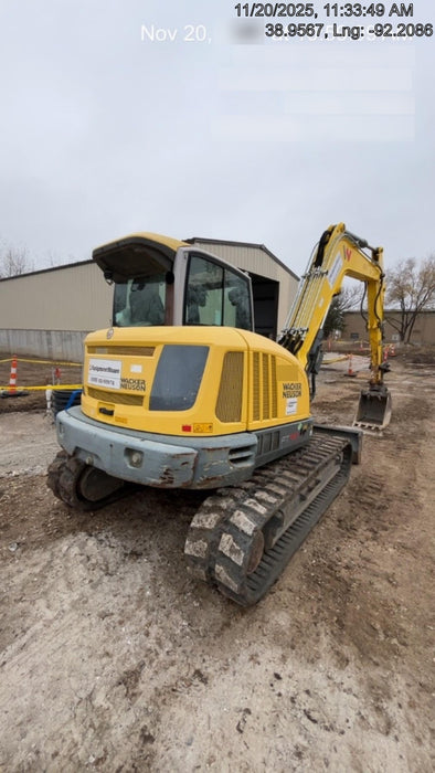 Wacker Neuson ET90 Cab, Long Dipperstick, Track, Bucket