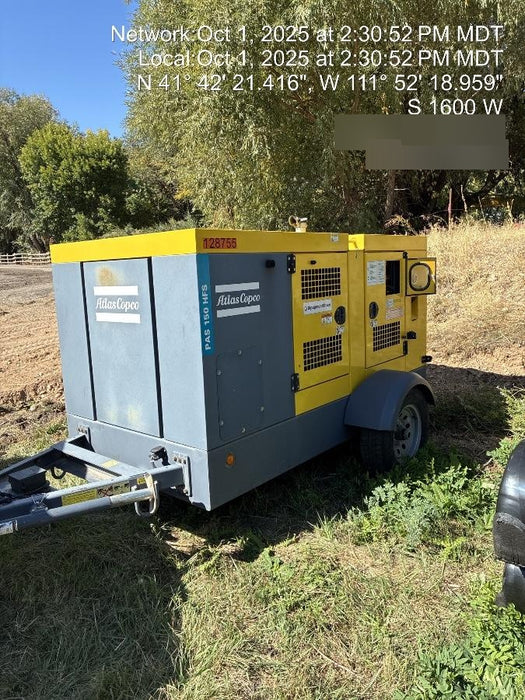 2020 ATLAS COPCO PAS 150 HF CS Enclosed