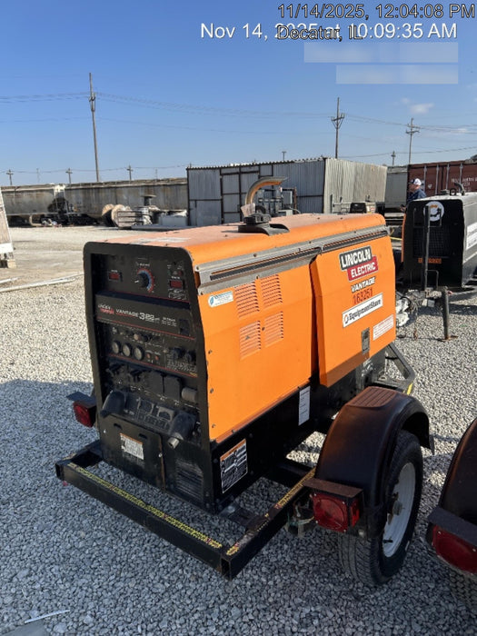 2021 Lincoln Electric Vantage 322 Vantage 322 Ready Pak 3 w/ Decals, ORANGE (includes trailer, cable rack, fender light kit) NO Telematics