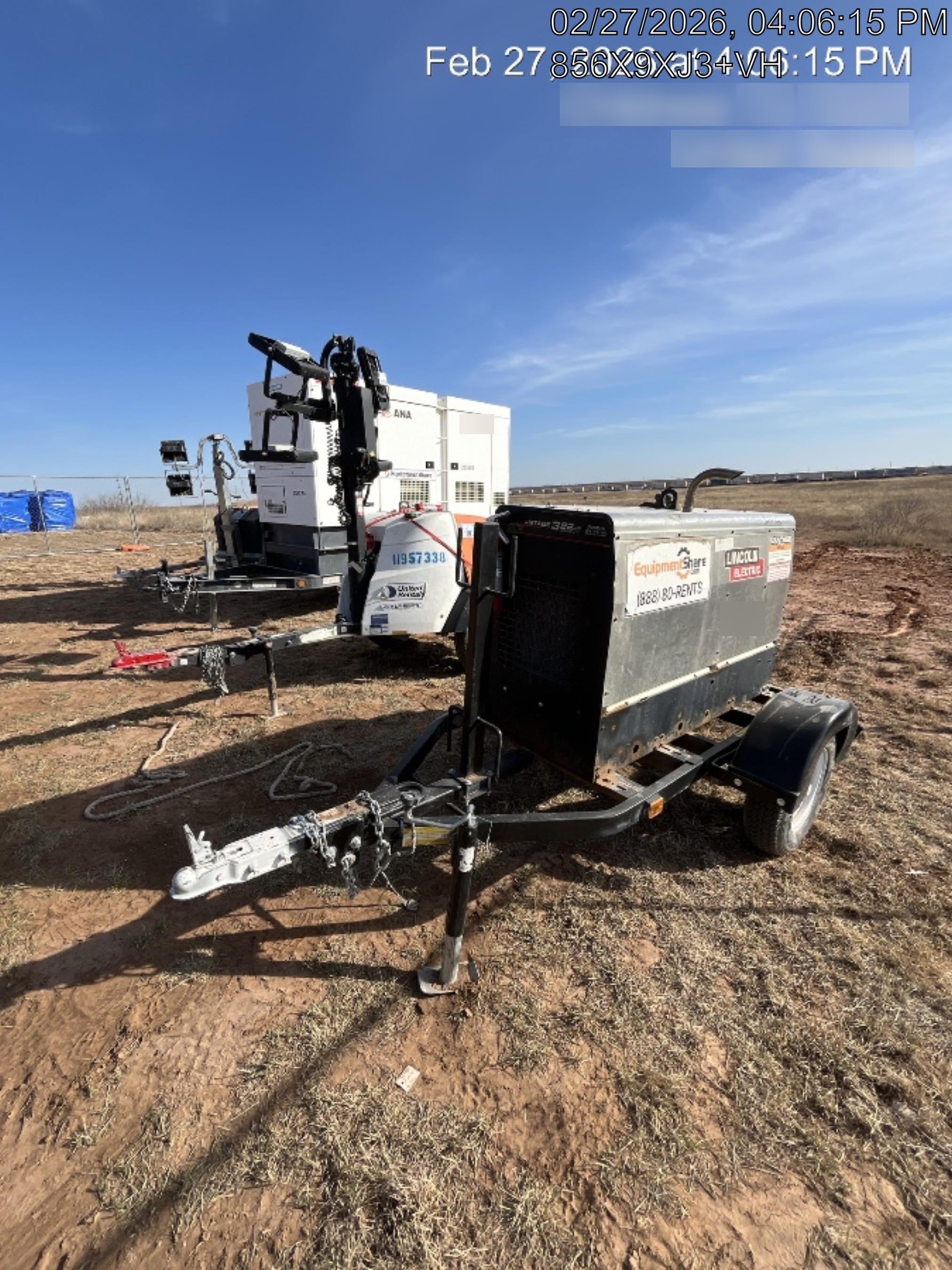 Lincoln Electric Vantage 322 Lincoln Vantage 322 Welder Ready Pak 3 - Vantage 322, Trailer