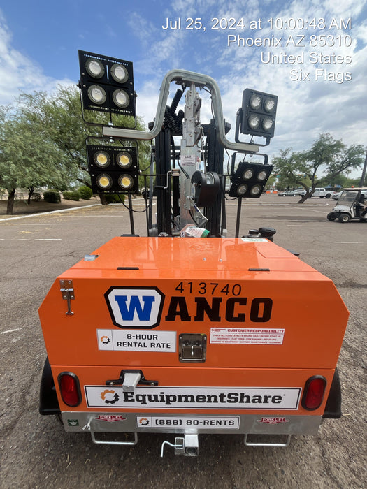 2024 Wanco WLTT-4MM4K Diesel, Deep Sea Controller, Shore Power Plug, Auto Start, (4) 350W LED Floodlights, 4kW Generator, 60 Gal Fuel Tank, 2" Ball, T3