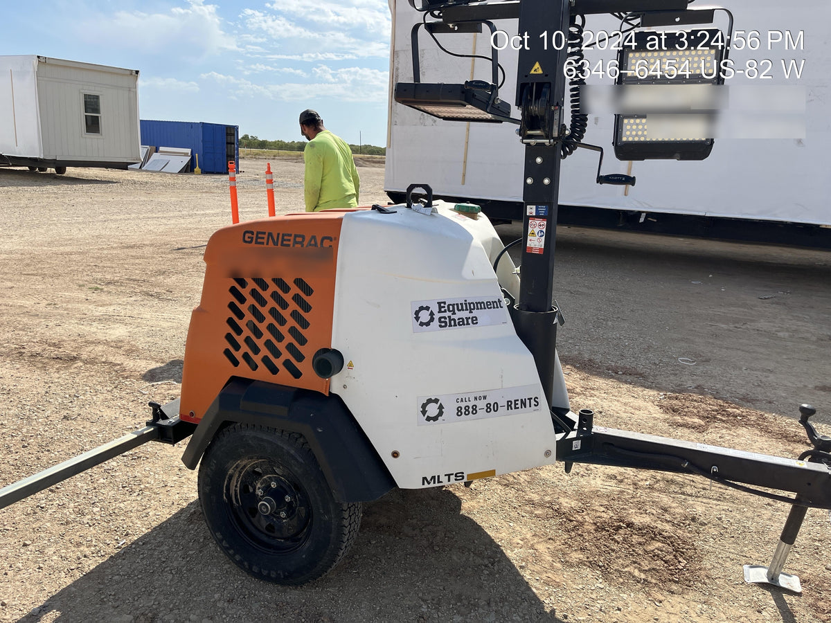 2023 Generac MLT2 Diesel, Flex Switch 120V Input, Powerzone Controller, 
(4) 320W LED Lights, 4kW Generator, 39.9 Gal Fuel Tank, 2" Ball, T3
