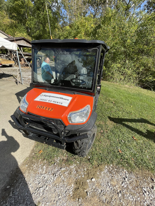 Kubota RTV-X1140W-H 4WD, LED Strobe, Windshield Acrylic Clear, Plastic Canopy, Wire Harness Kit, Backup Alarm