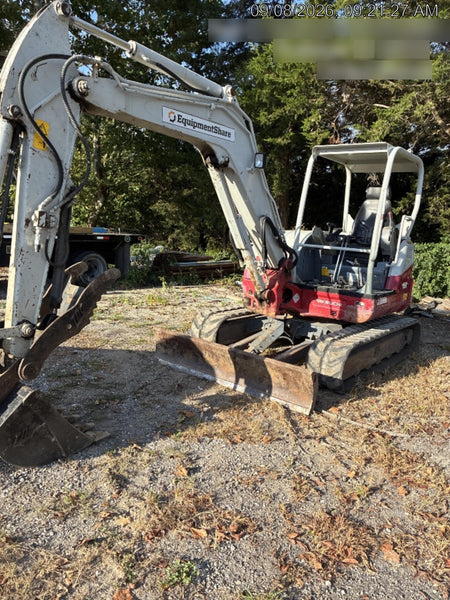 2019 Takeuchi TB260 Takeuchi TB260 Canopy w/Rubber Tracks, Auxiliary Hydraulics, Standard Blade, Manual QC