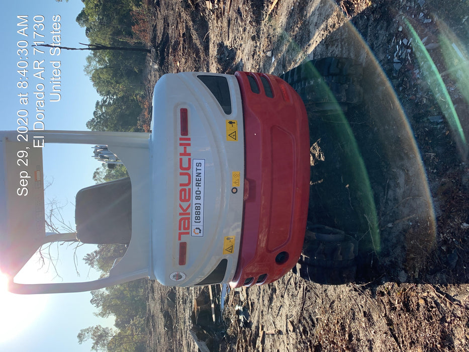 2020 Takeuchi TB235-2R Canopy, Rubber Tracks, Manual TAG QC