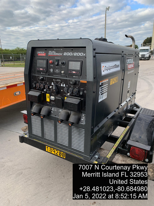 2021 Lincoln Electric Dual Maverick 200/200X Ready Pak 3, Includes Trailer, Cable Rack, Fender Light Kit