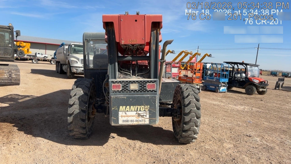 2018 Manitou MTA10055 Manitou MTA 10055 w/Open ROPS, Work Lights/Strobe, Aux Hyd, Solid Tires, Lift Hook, 66" Carriage, 60" Forks