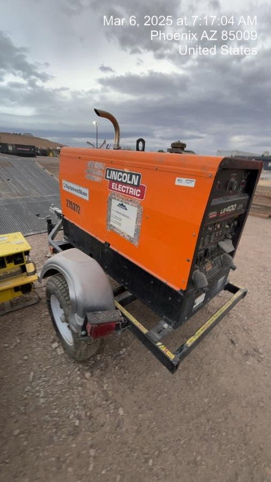 2022 Lincoln Electric LE400 Kubota V1505, Trlr, Cable Rack, Light Kit, ES Decals, T3