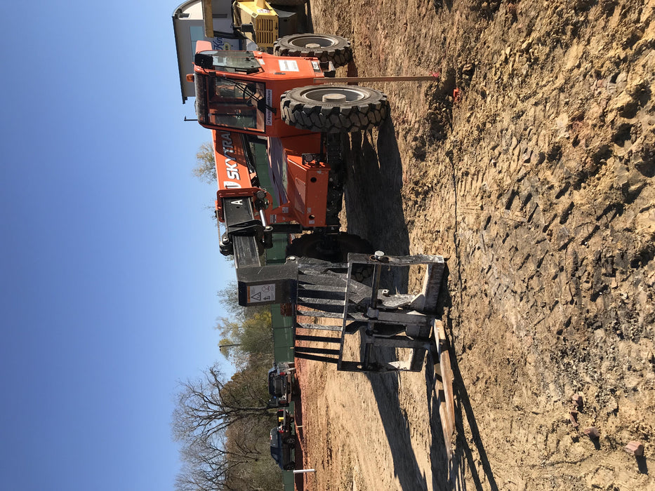 2019 Skytrak 6036 Cab/Heat/Air, Solid Tires, LED Work Lights, Beacon w/50" Carriage, 48" Pallet Forks