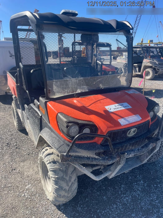 2019 Kubota RTV-XG850WL-H 4wd Utility Cart, Gas, 2 Seat, LED Strobe, Windshield Tempered Glass, Plastic Canopy, Wire Harness Kit, Backup Alarm