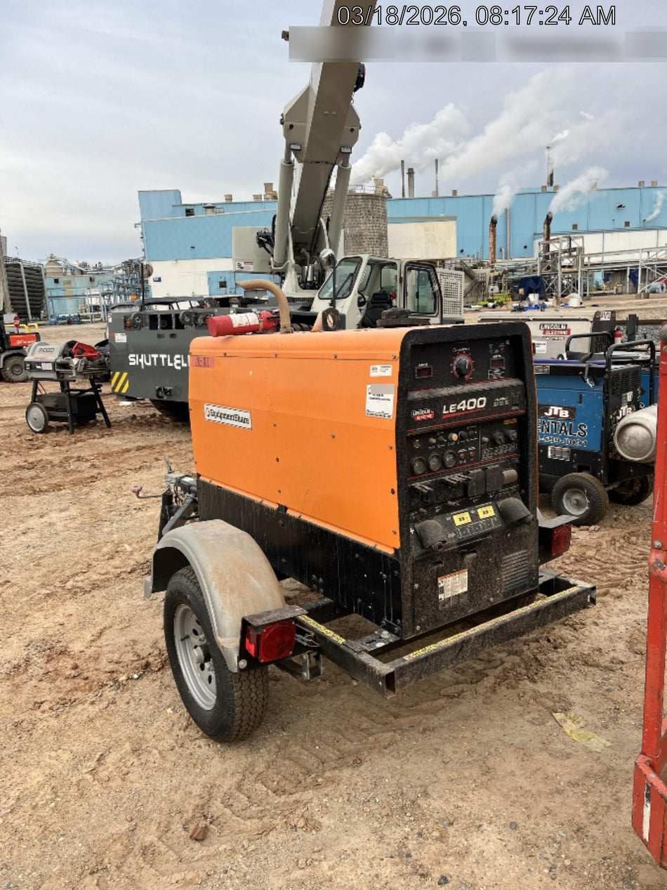 2022 Lincoln Electric LE400 Kubota V1505, Trlr, Cable Rack, Light Kit, ES Decals, T3