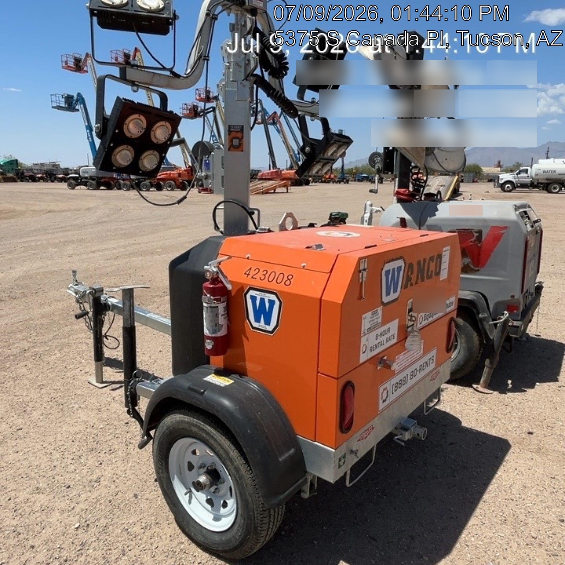2024 Wanco WLTT-4MM4K Diesel, Deep Sea Controller, Shore Power Plug, Auto Start, (4) 350W LED Floodlights, 4kW Generator, 60 Gal Fuel Tank, 2" Ball, T3