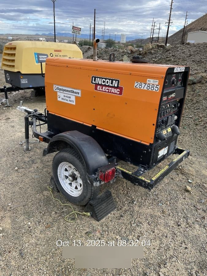 2023 Lincoln Electric LE400 Kubota V1505, Trlr, Cable Rack, Light Kit, ES Decals, T3