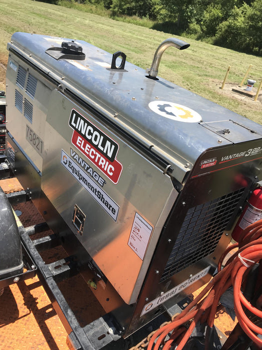 2020 Lincoln Electric Vantage 322 Welder Ready-Pak 3, w/ GPS & Decals (includes trailer, cable rack, fender light kit)