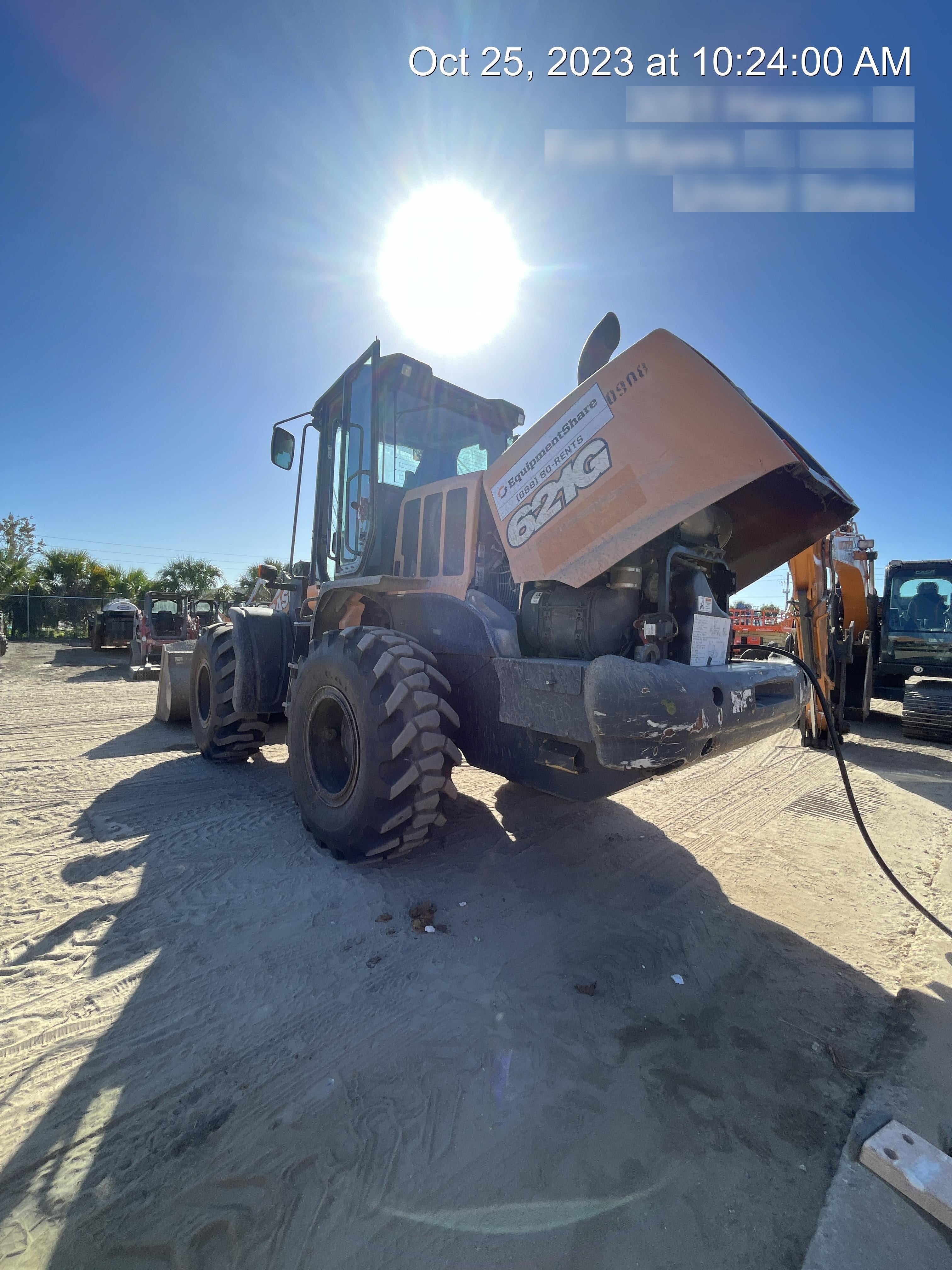 2018 Case 621G CLOSED CAB, JRB 416 STYLE HYD COUPLER