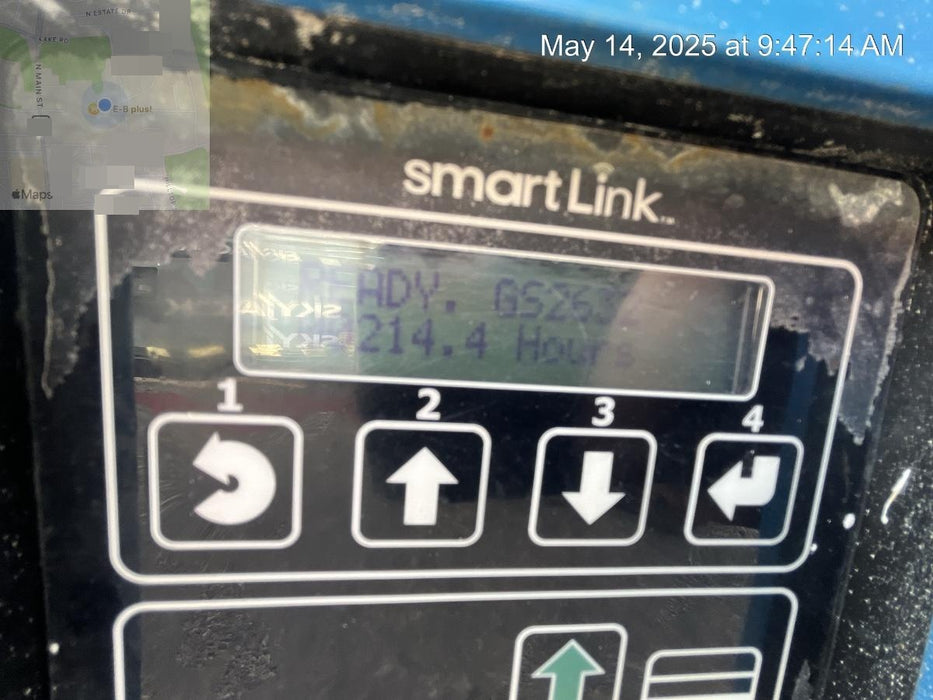 2019 Genie GS-2632 Folding rails with half height swing gate