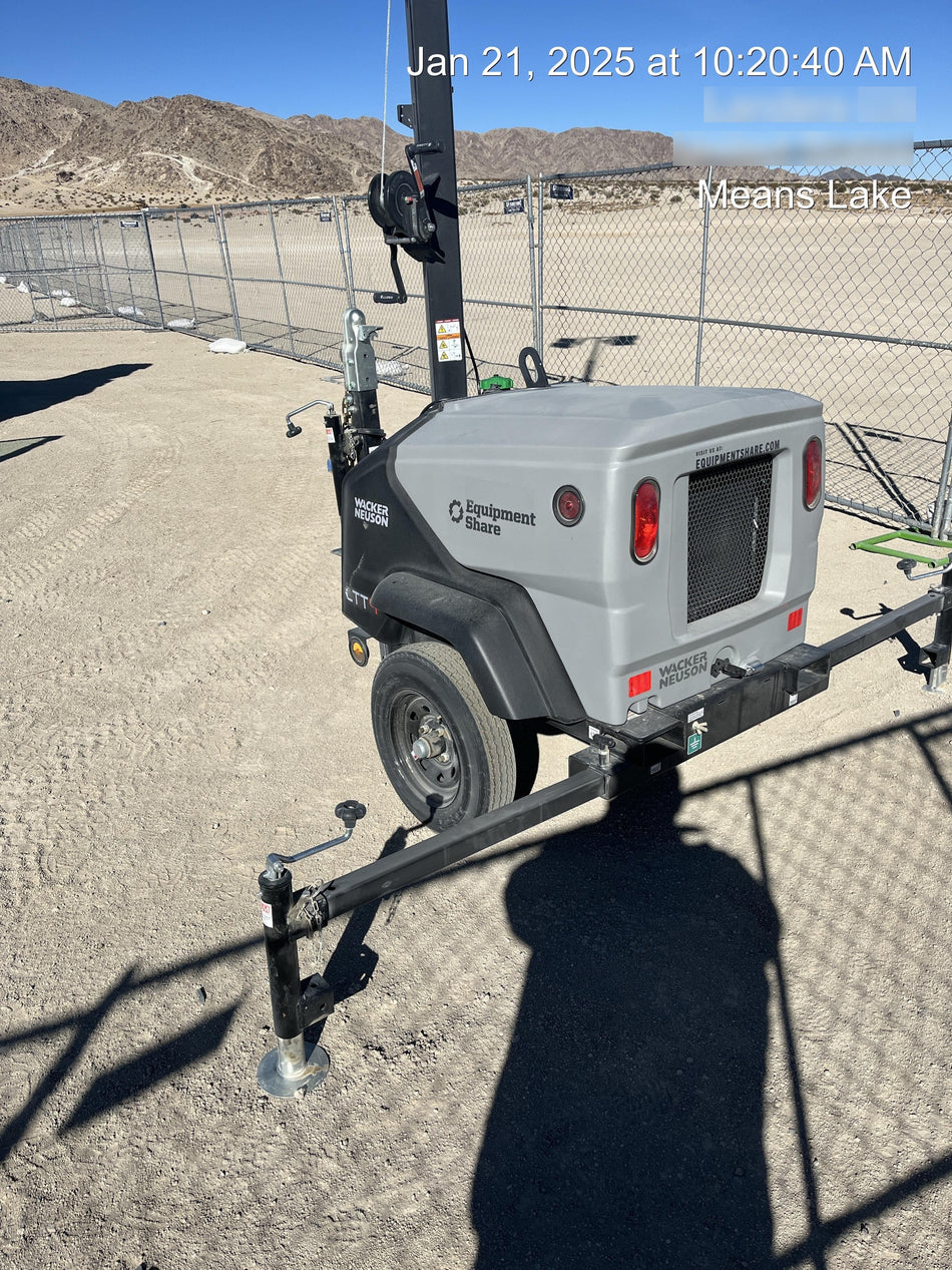 2024 Wacker Neuson LTT4 Diesel, Kohler KDW702, Deep Sea Controller, Auto Start, LED 320W, Bypass Outlet, T3