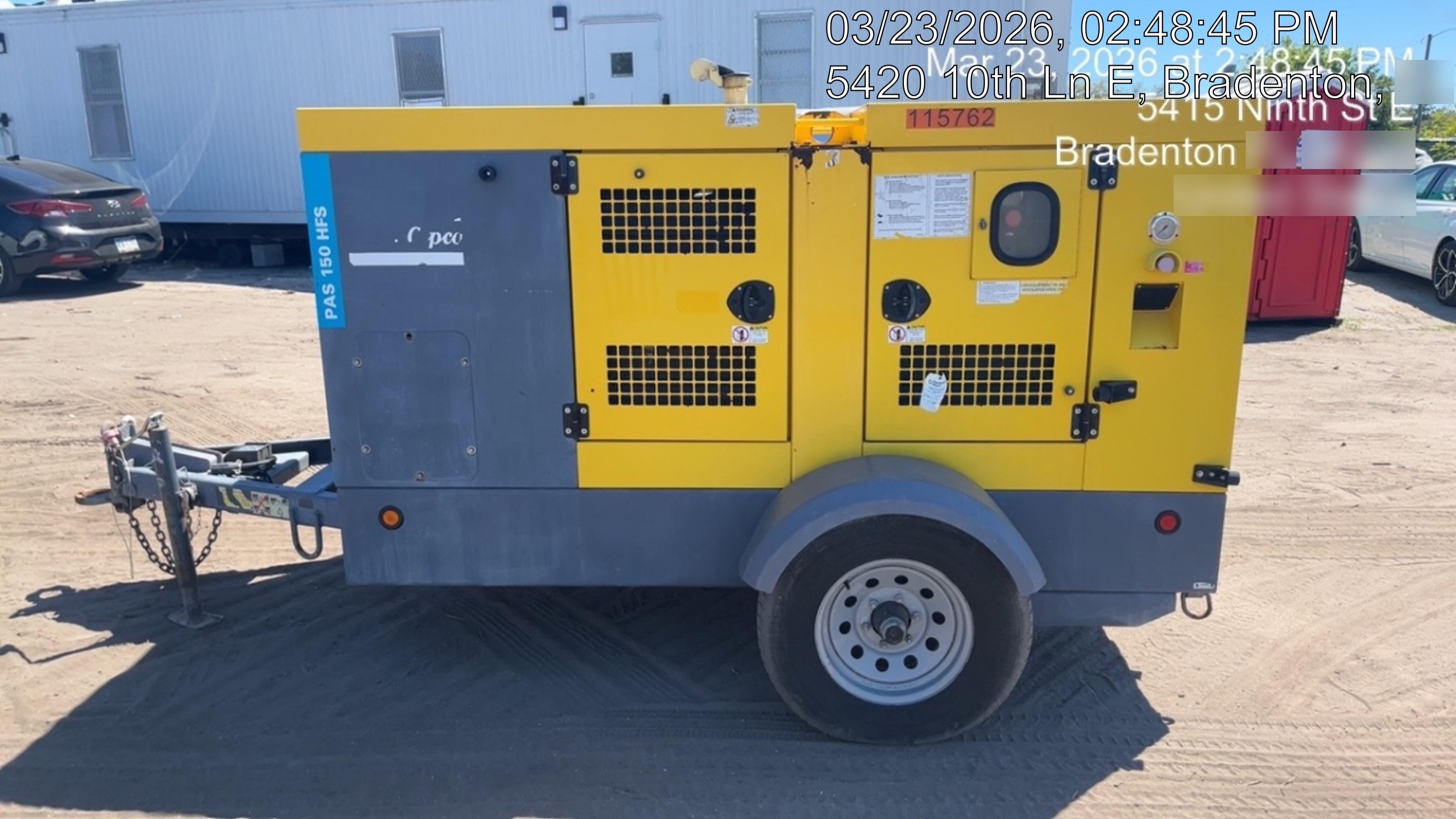 2020 ATLAS COPCO PAS 150 HF CS Enclosed