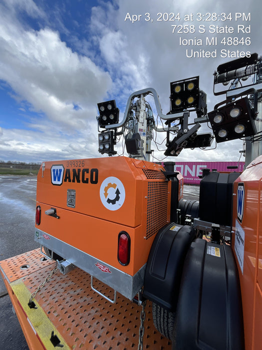 2024 Wanco WLTT-4MM4K Diesel, Deep Sea Controller, Shore Power Plug, Auto Start, (4) 350W LED Floodlights, 4kW Generator, 60 Gal Fuel Tank, 2" Ball, T3