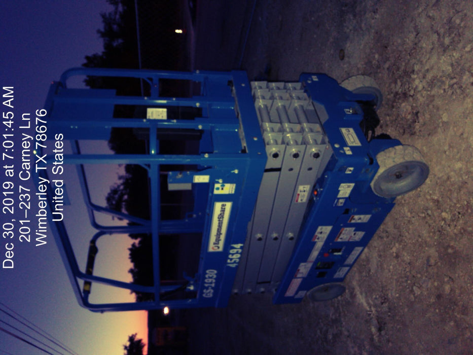 2019 Genie GS-1930 Fixed rails with chain Entry