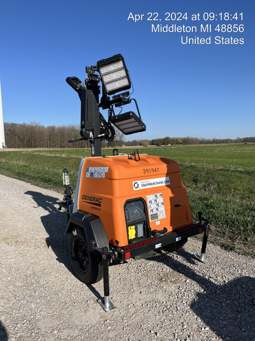 2024 Generac MLT2 Diesel, Flex Switch 120V Input, Powerzone Controller, 
(4) 320W LED Lights, 4kW Generator, 39.9 Gal Fuel Tank, 2" Ball, T3